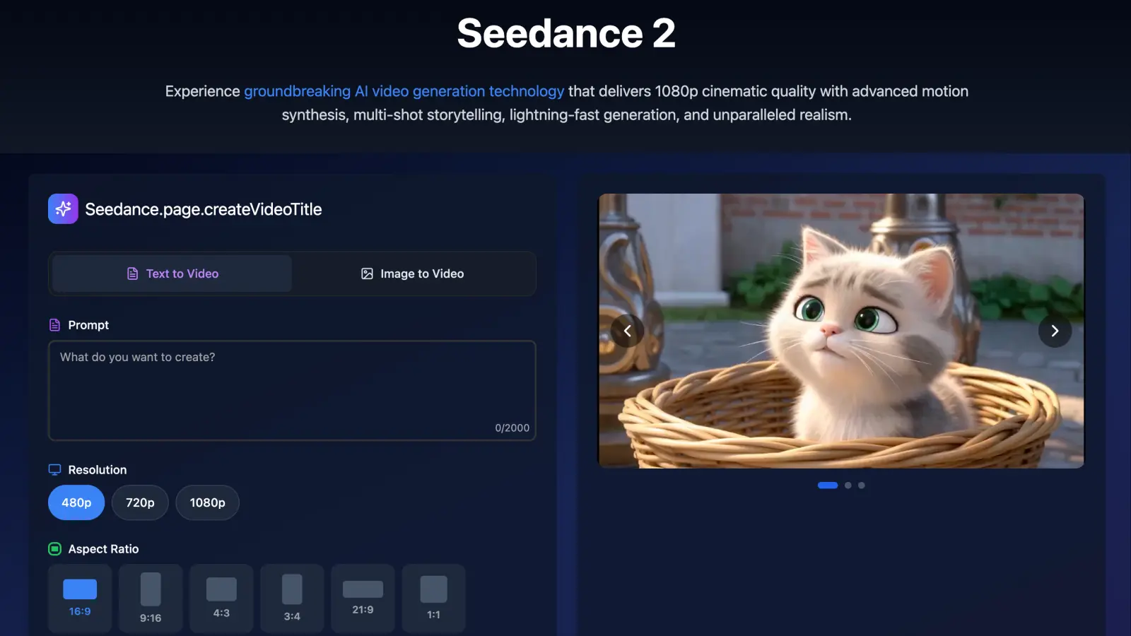 Seedance 2: AI Video Generator & Cinematic Video Creator | Awesome AI Tools