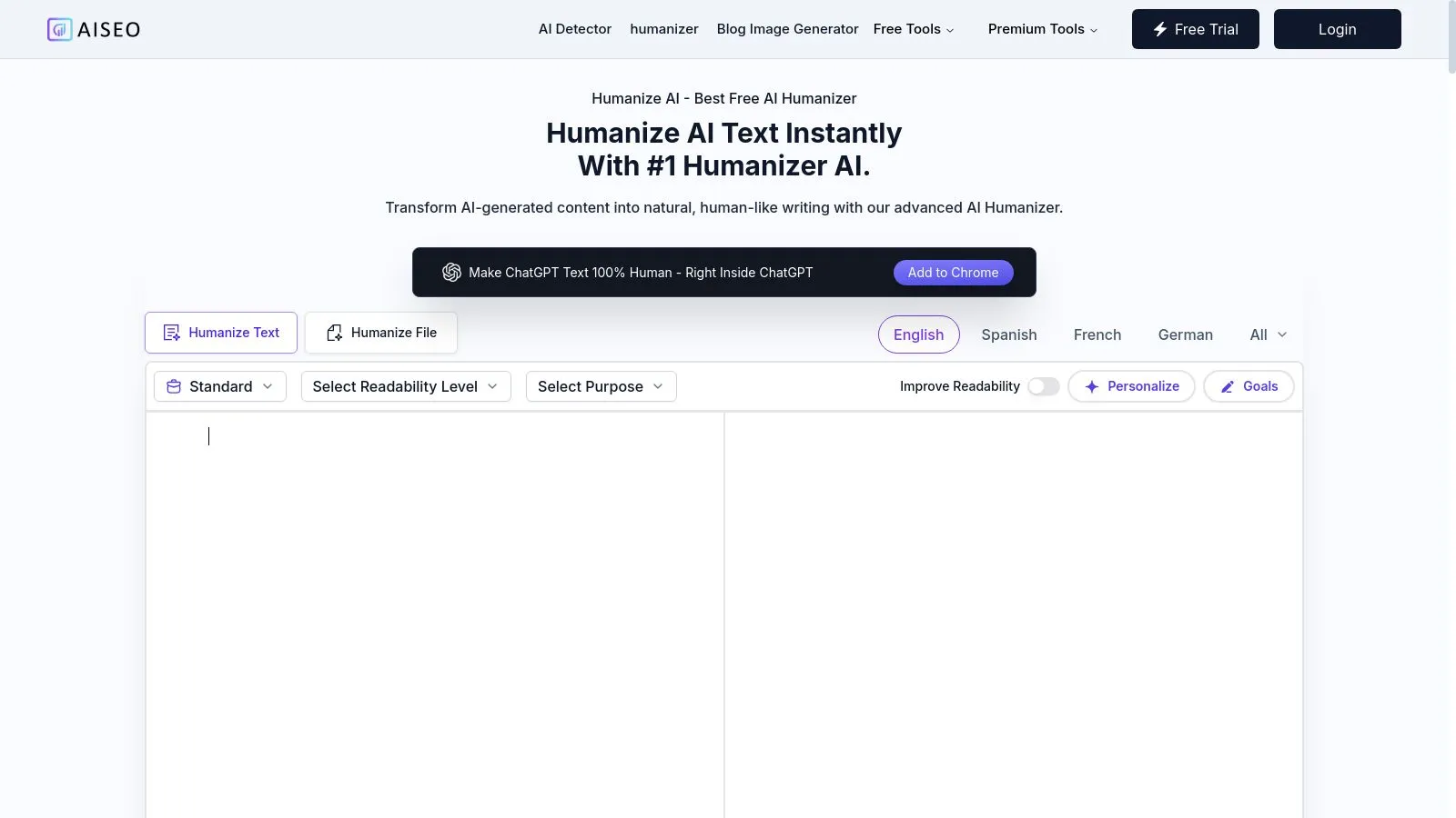 Featured image of AI humanizer website