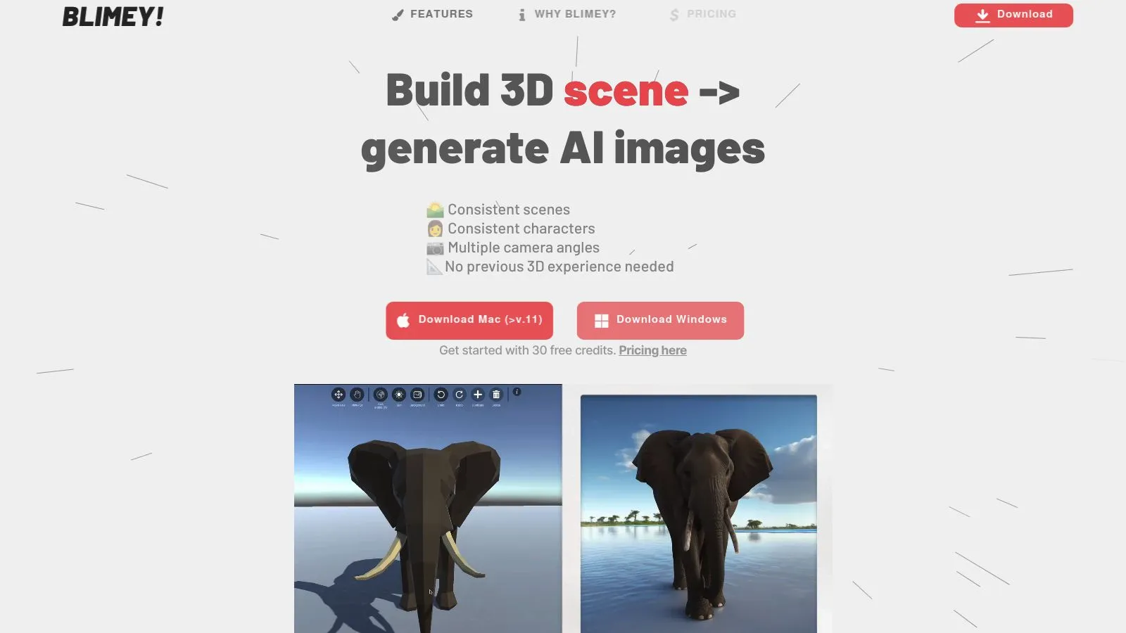 Featured image of Blimey Create website