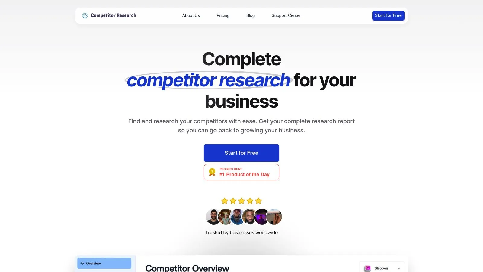 Featured image of Competitor Research website