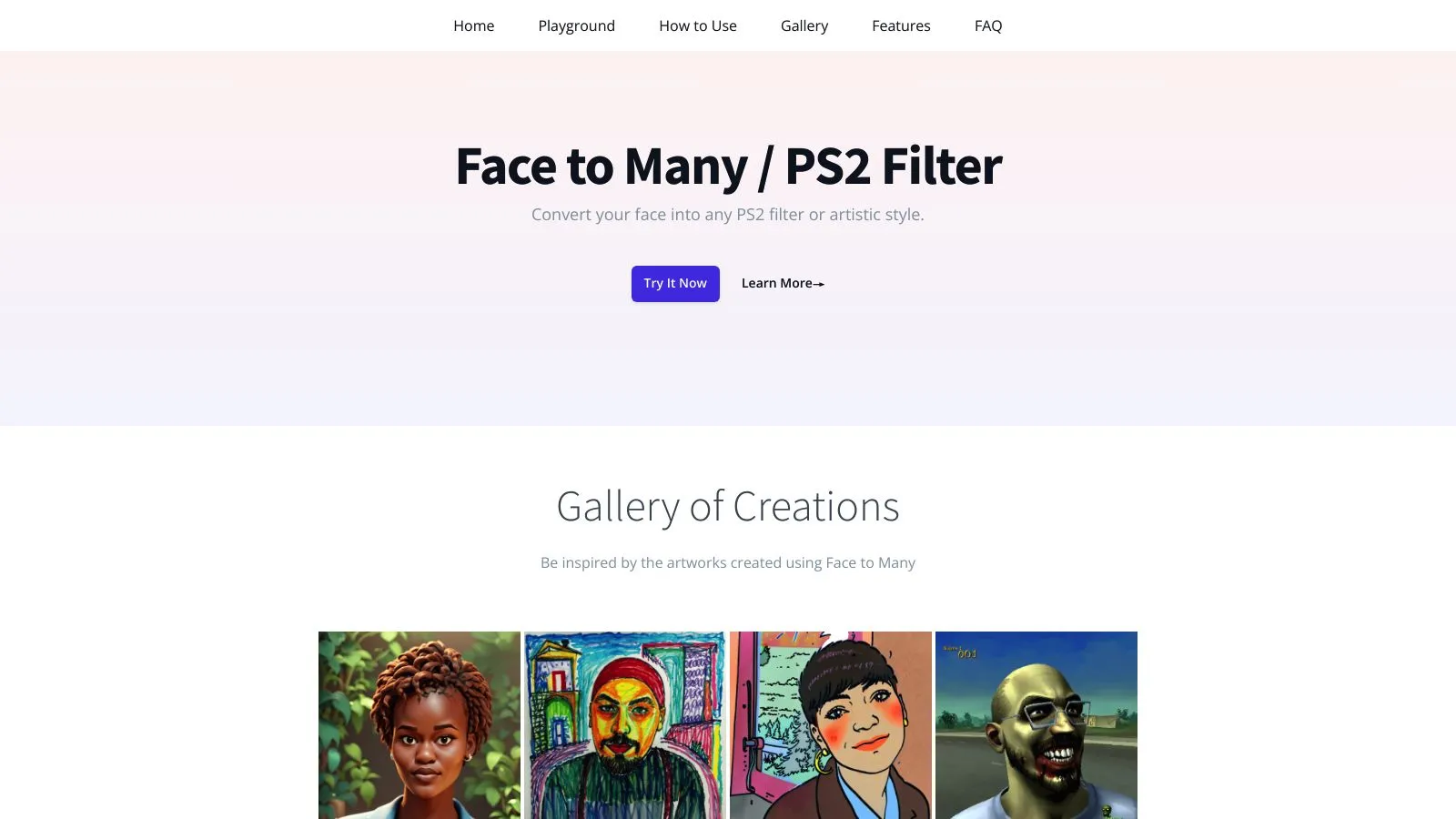 Featured image of Face to Many website