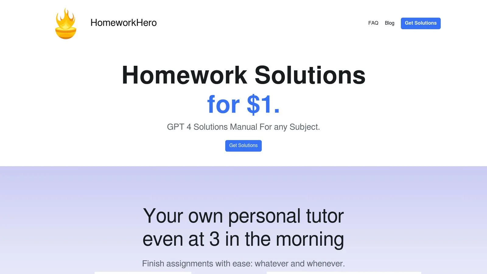 Featured image of Homework Hero website