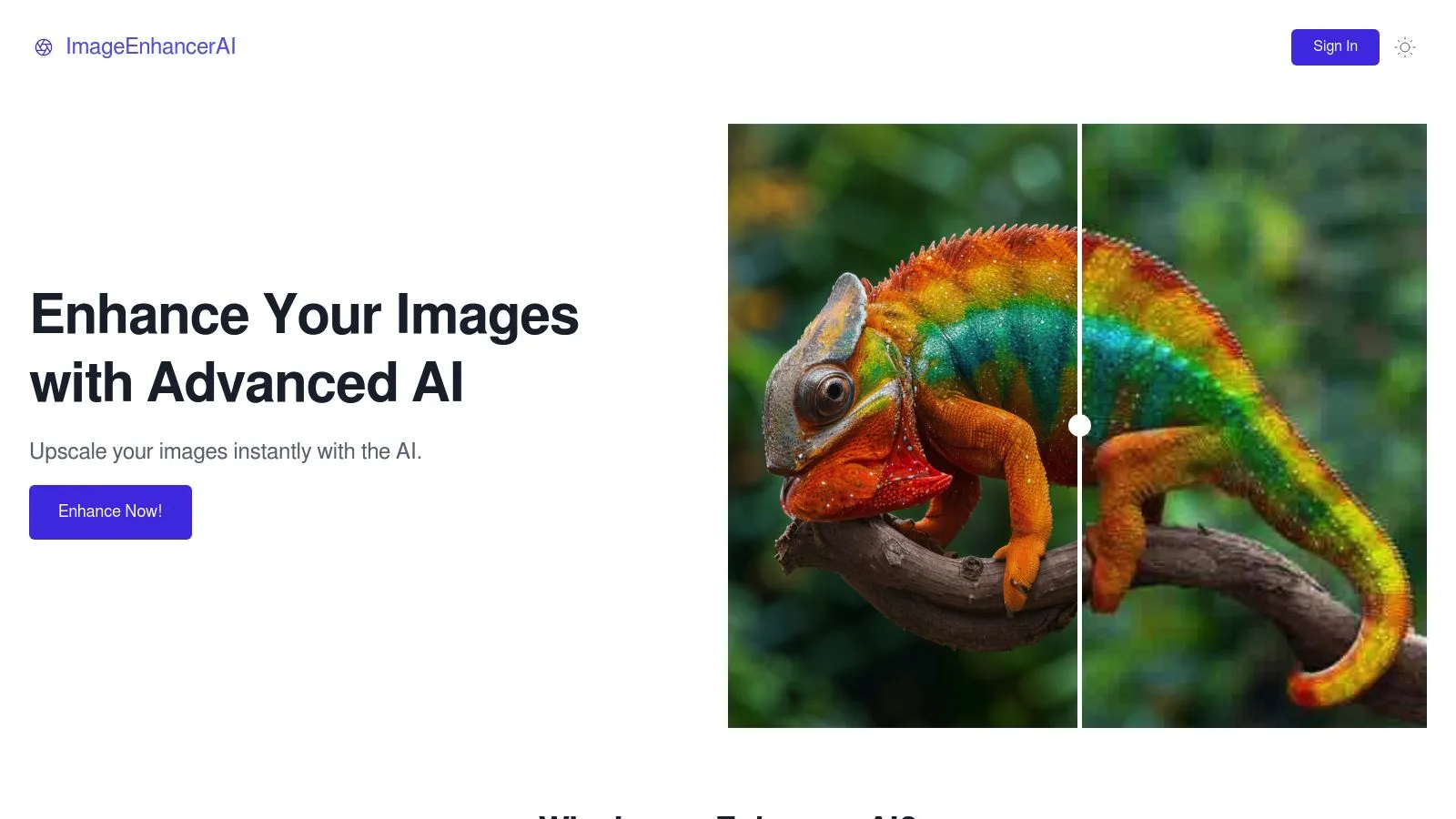 Featured image of Image Enhancer AI website