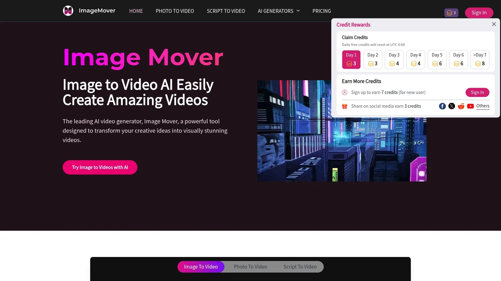 Featured image of ImageMover website