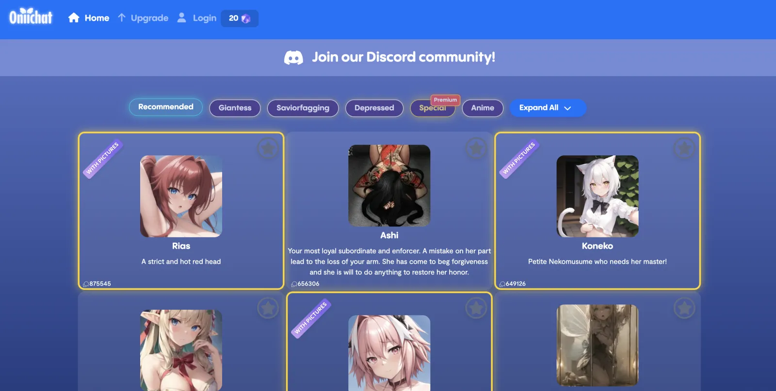 Featured image of Oniichat website