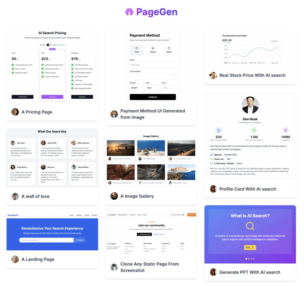 Featured image of PageGen-AI website