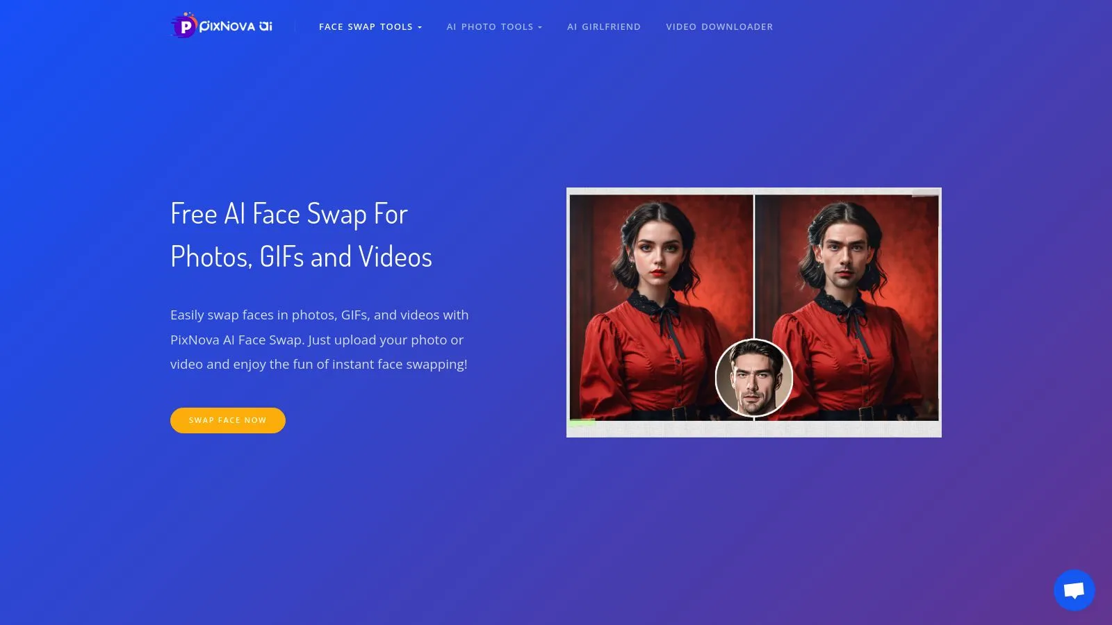 Featured image of PixNova AI Face Swap website