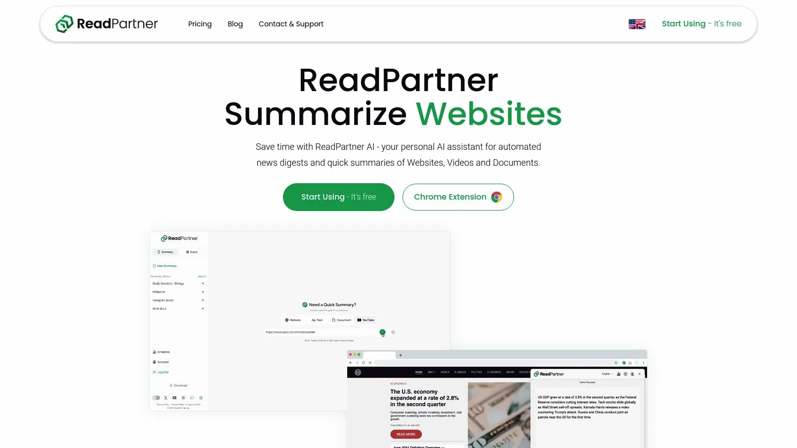 Featured image of ReadPartner AI website