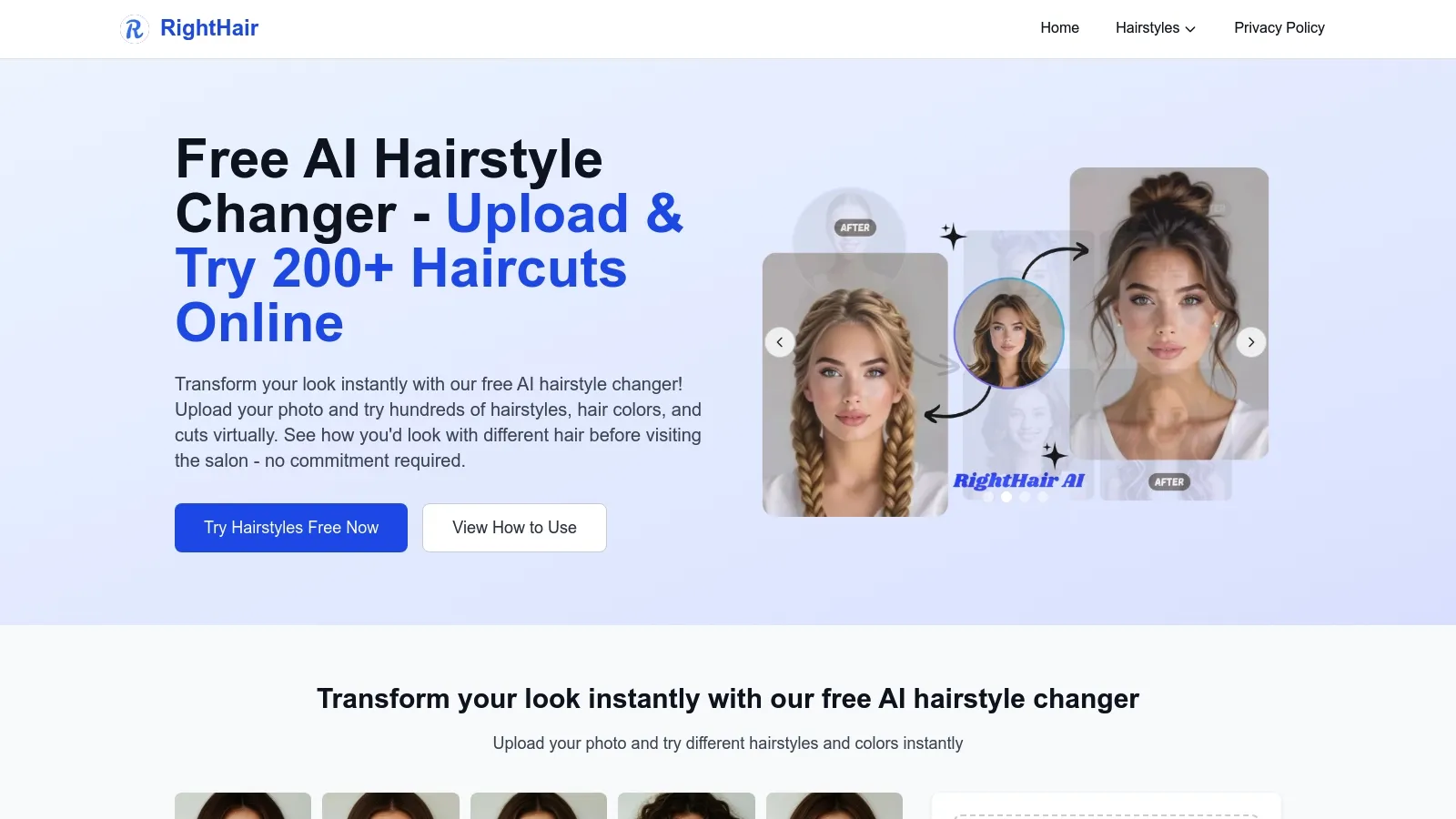 Featured image of RightHair website