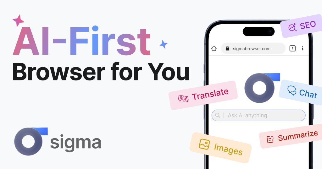 Featured image of Sigma AI Browser website