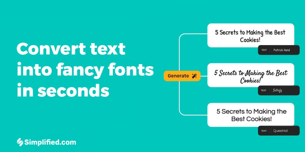 Featured image of Simplified AI Font Generator website