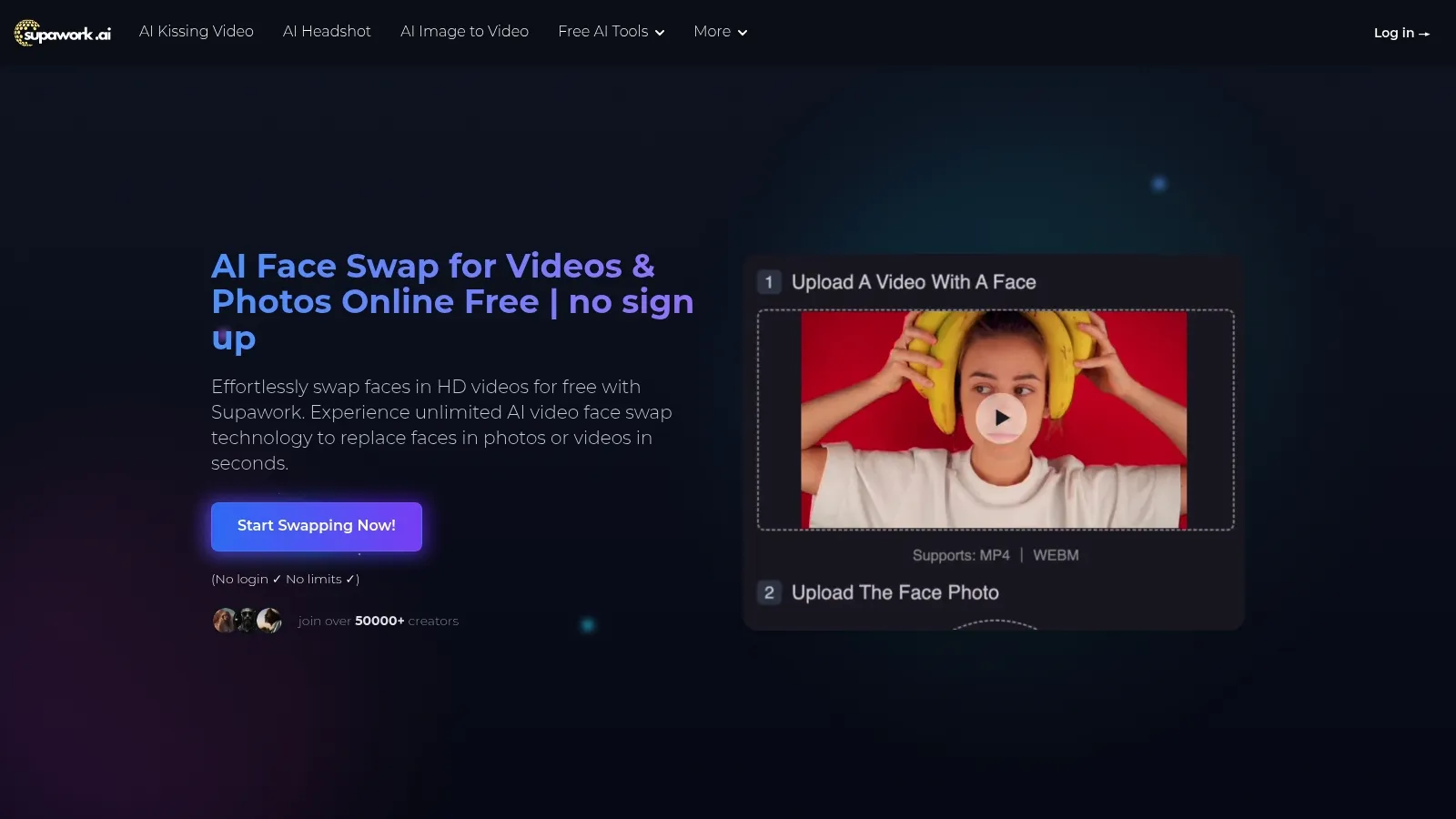 Featured image of Free AI Video Face Swap website