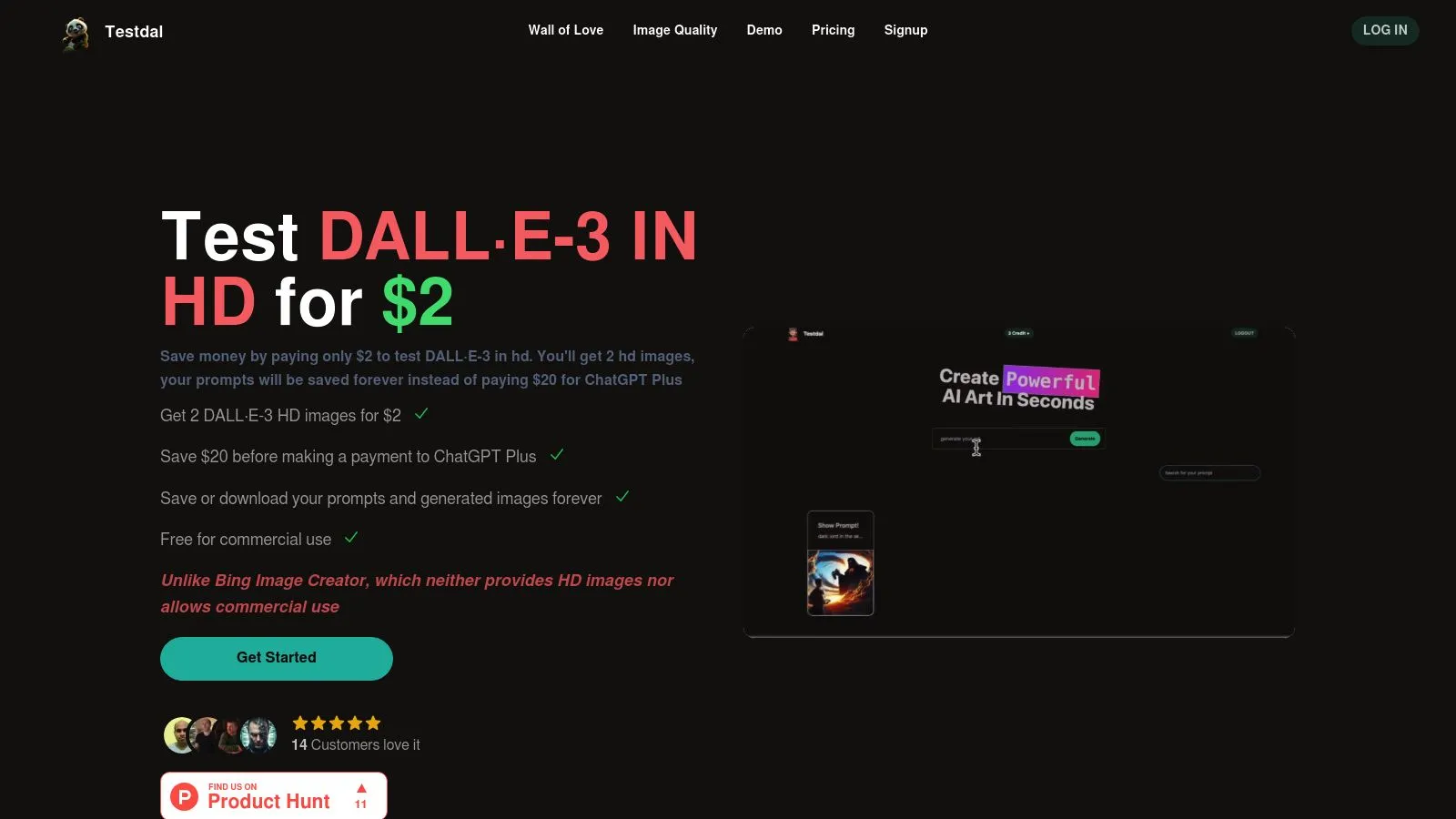 Featured image of Testdal website