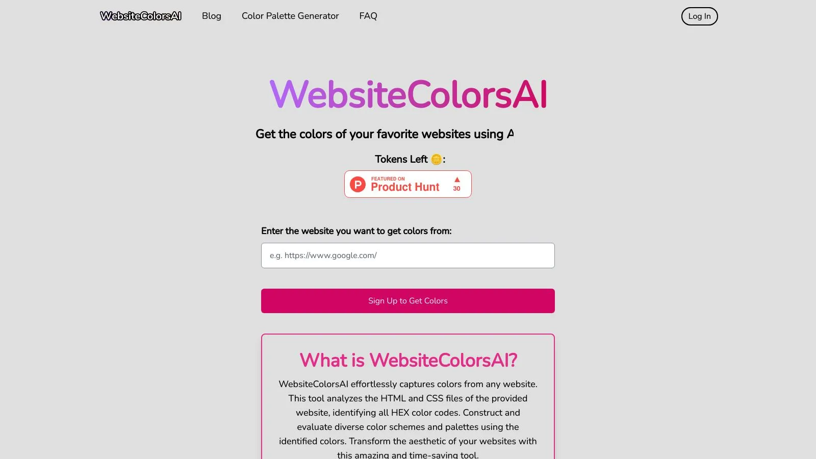 Featured image of WebsiteColorsAI website