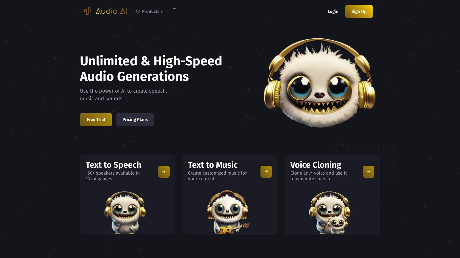 Featured image of AudioAI.Space website