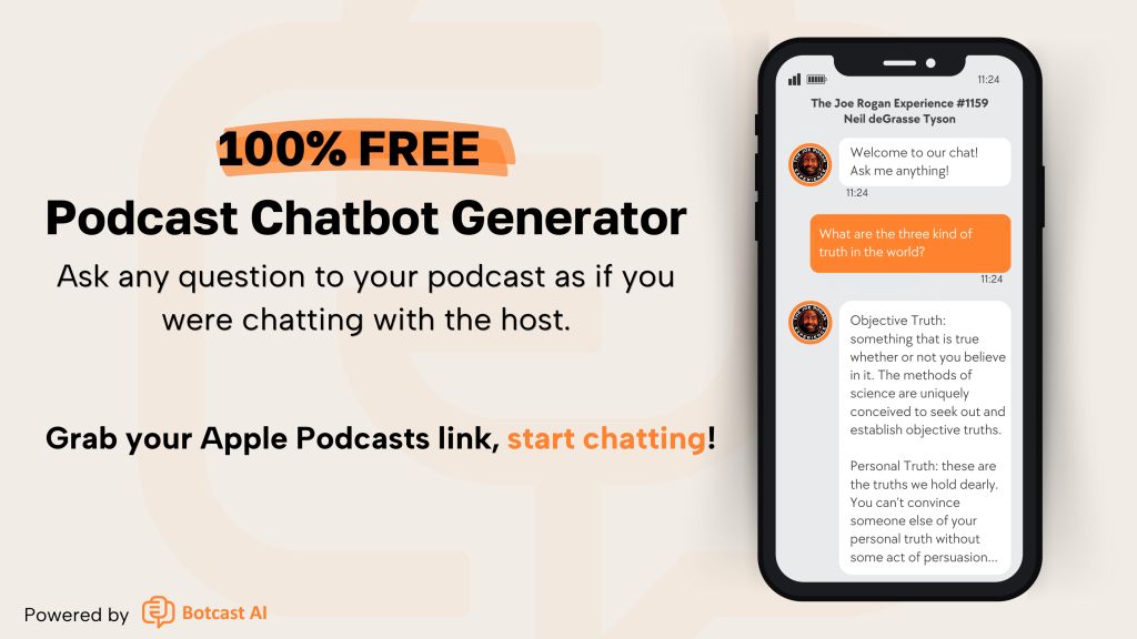 Featured image of Podcast Chatbot Generator website