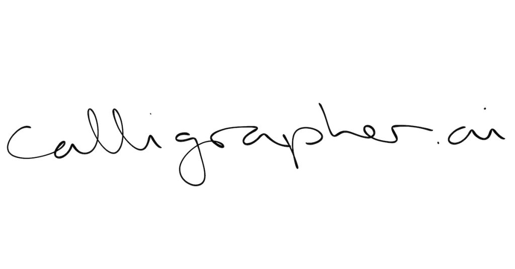 Featured image of Calligrapher.ai website