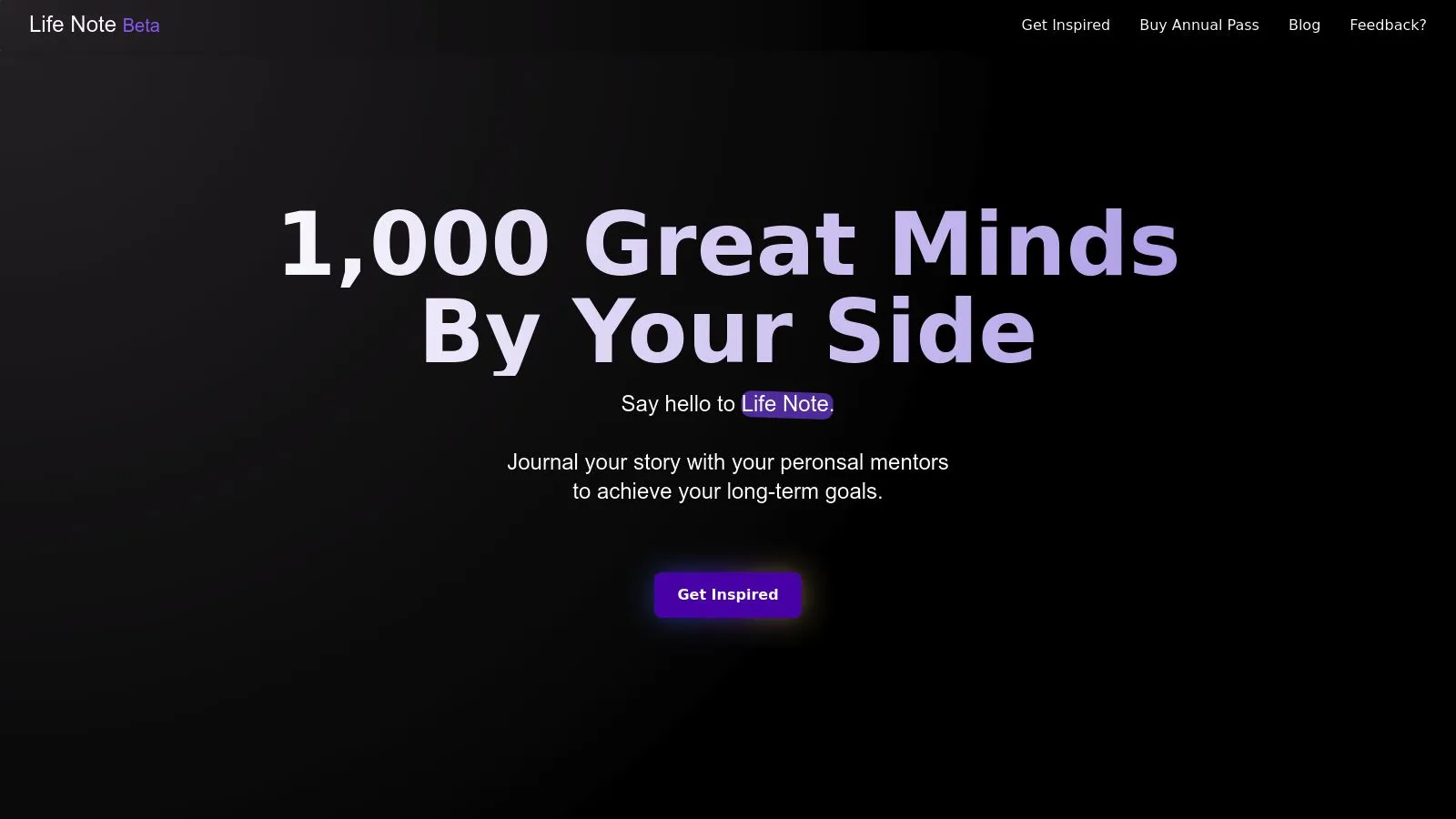 Featured image of Life Note website