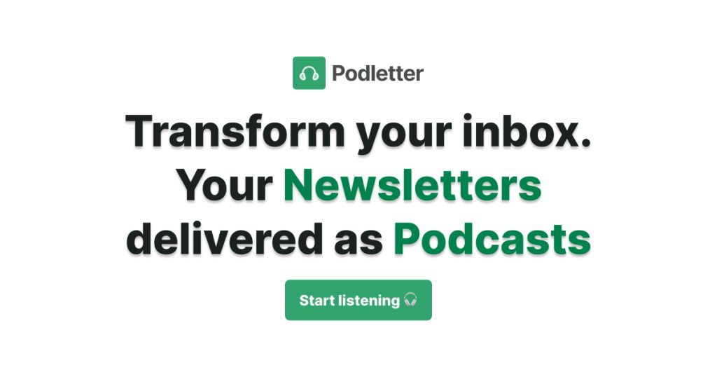 Featured image of Podletter website