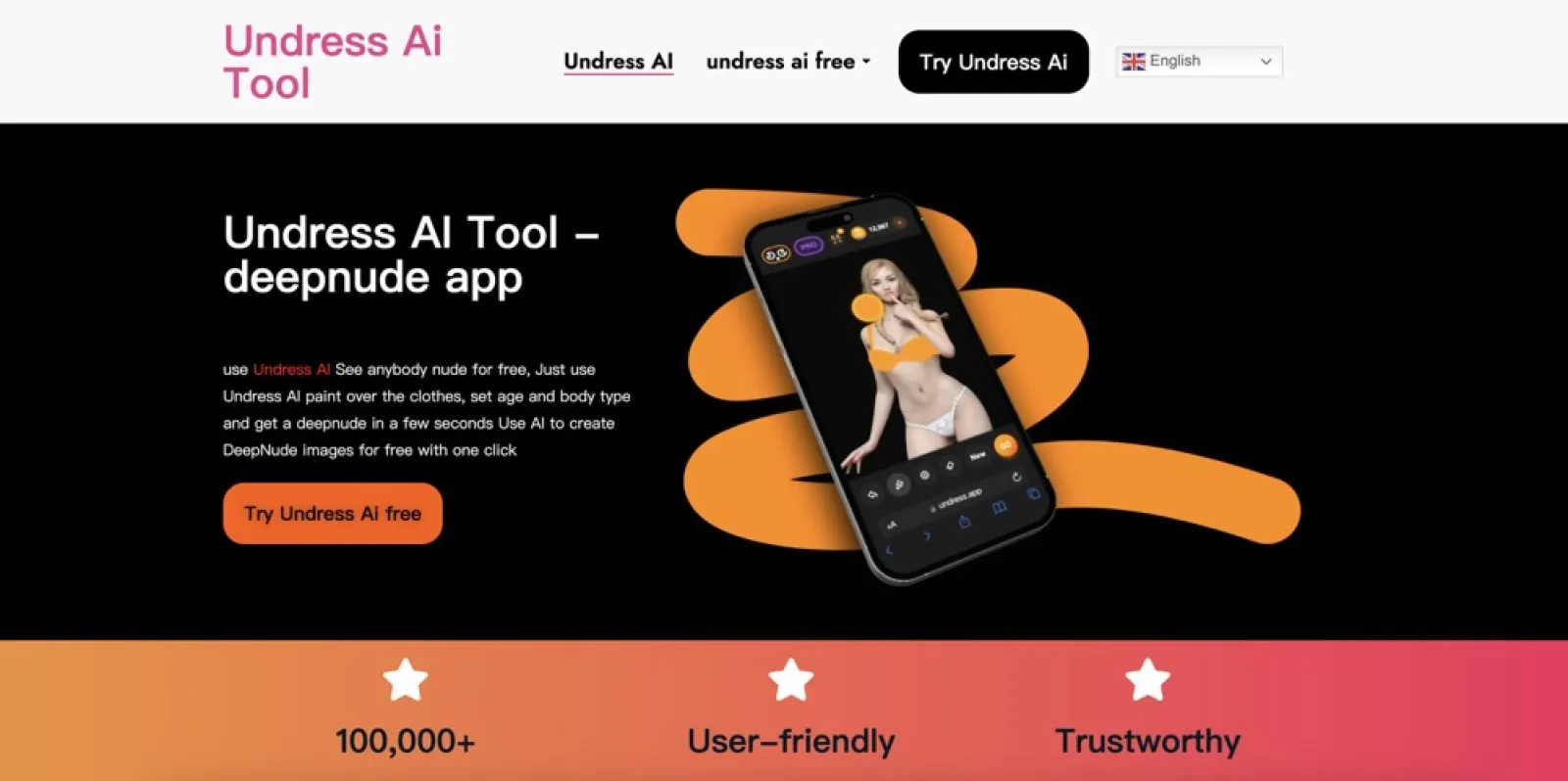 Featured image of Undress AI website